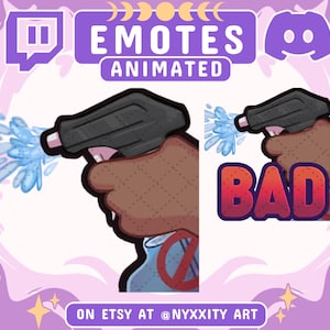 Emote animata di Twitch con flacone spray: meme divertente (download digitale)