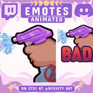 Emote animata di Twitch con flacone spray: meme BAD (download digitale)