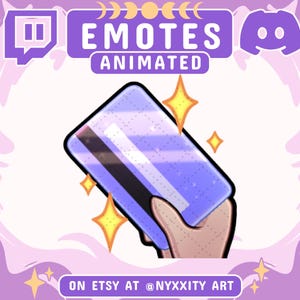 Animiertes & Statisches Kreditkarte Emote | Meme Emote für Twitch Chat und Stream | Animierte Emotes für Twitch + Discord | Twitch Emotes Animiert