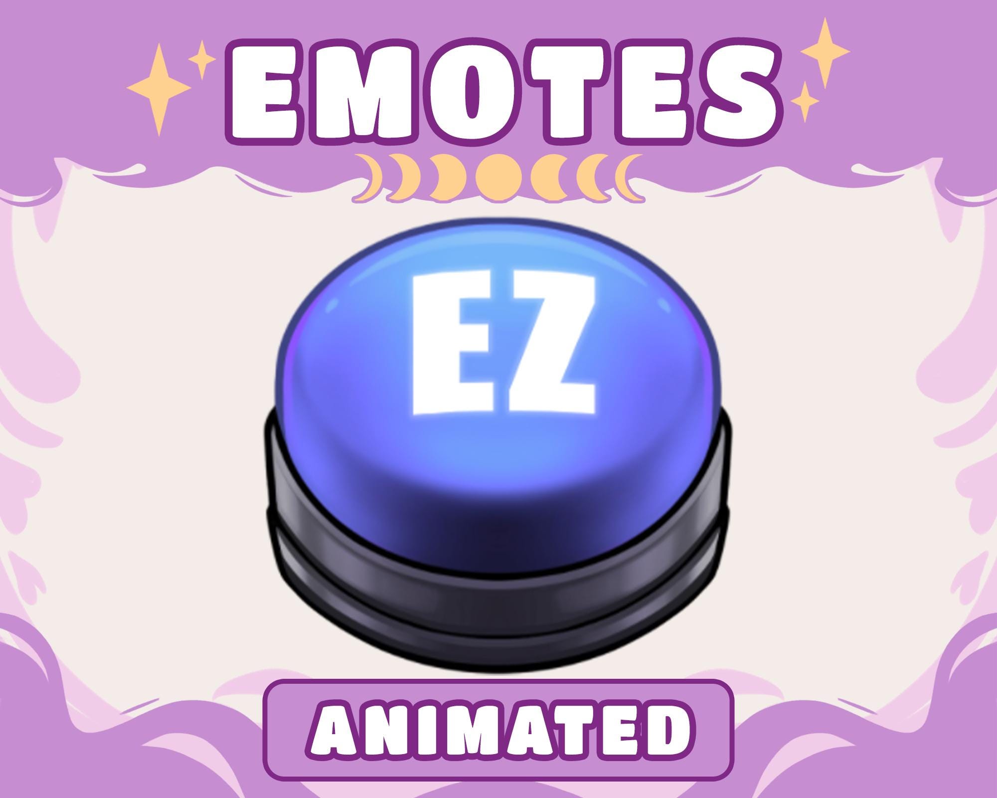 Animated EZ Button Meme Emote: Twitch/discord Stream (digital Download ...