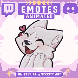 Animated + Static Wolf Twitch Emotes | Instant Download | Cool Custom Emojis for Streamers | Wolf Emotes for Discord, Youtube and Twitch