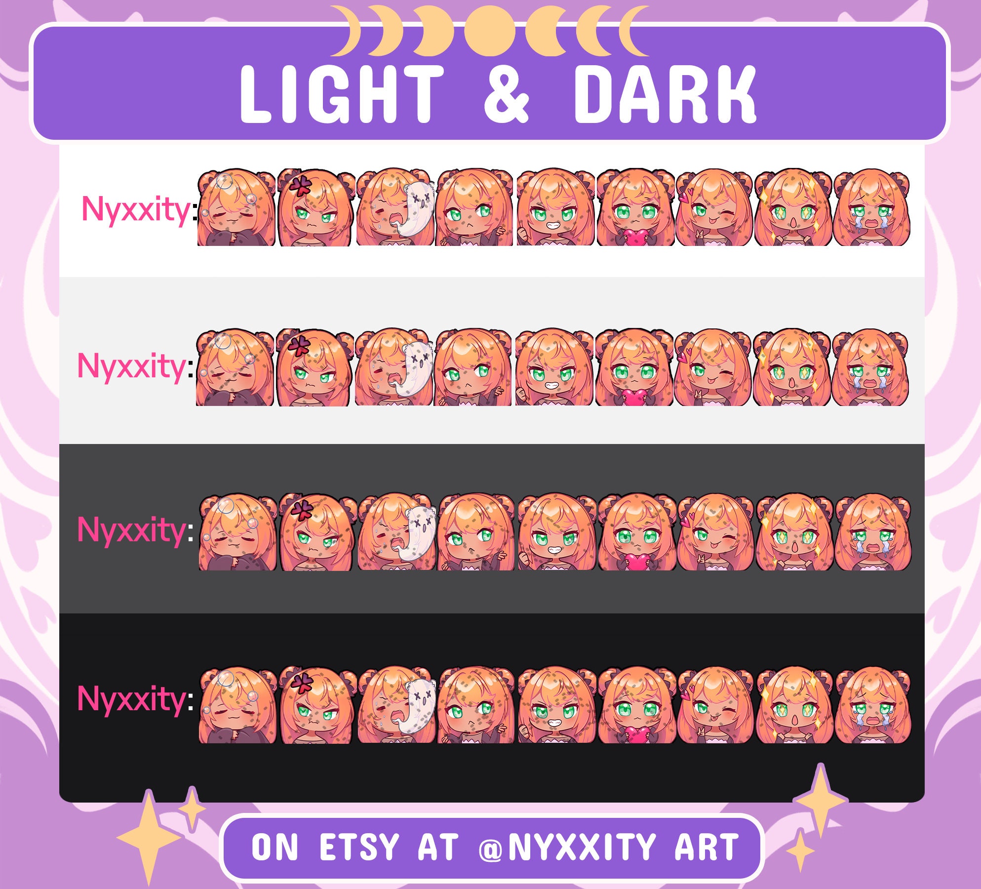 Twitch Emotes - Girl Emotes for Twitch, Cute Girl Twitch Emote Bundle ...