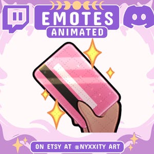 Animiertes & Statisches Kreditkarte Emote | Meme Emote für Twitch Chat und Stream | Animierte Emotes für Twitch + Discord | Twitch Emotes Animiert