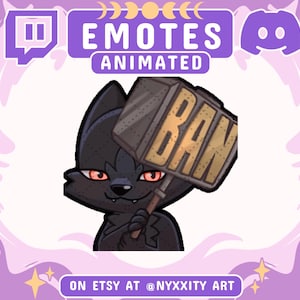 Animated + Static Wolf Twitch Emotes | Instant Download | Cool Custom Emojis for Streamers | Wolf Emotes for Discord, Youtube and Twitch