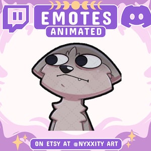 Animated + Static Wolf Twitch Emotes | Instant Download | Cool Custom Emojis for Streamers | Wolf Emotes for Discord, Youtube and Twitch