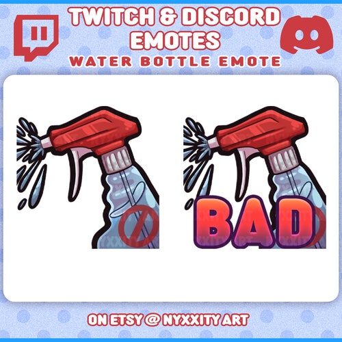 Animated Bad Spray / Spray Bottle Emote for Twitch Discord or Etsy