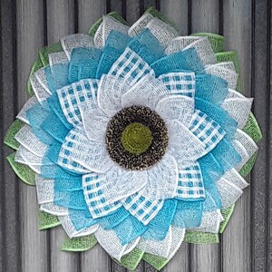 Sunflower Wreath, Spring Wreath, Summer Wreath, Front Door Wreath, Burlap Flower Wreath, Sunflower Decor, Farmhouse Wreath