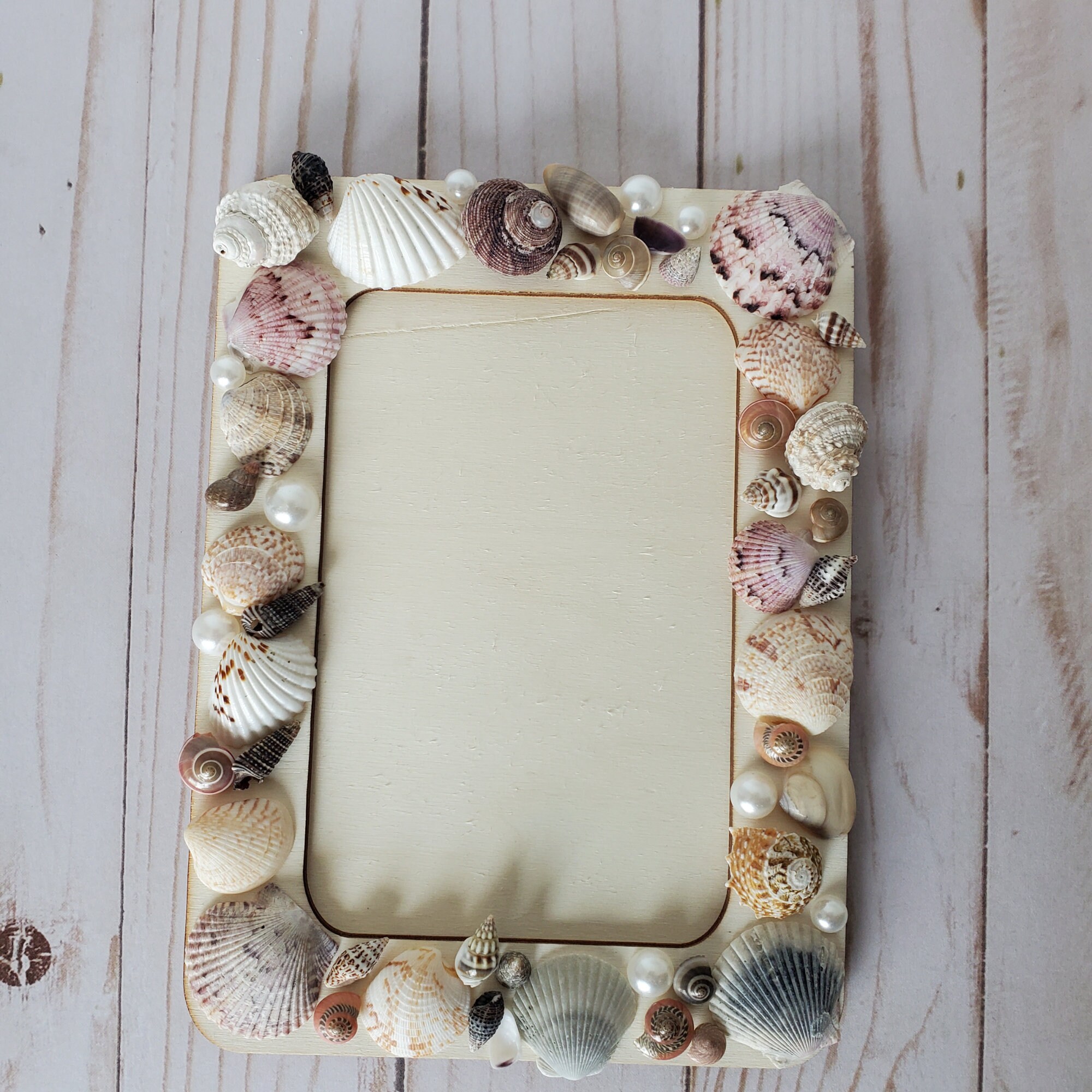 Seashell Frame Kit for Kids Summer Family Activity Beach DIY Rainy Day ...