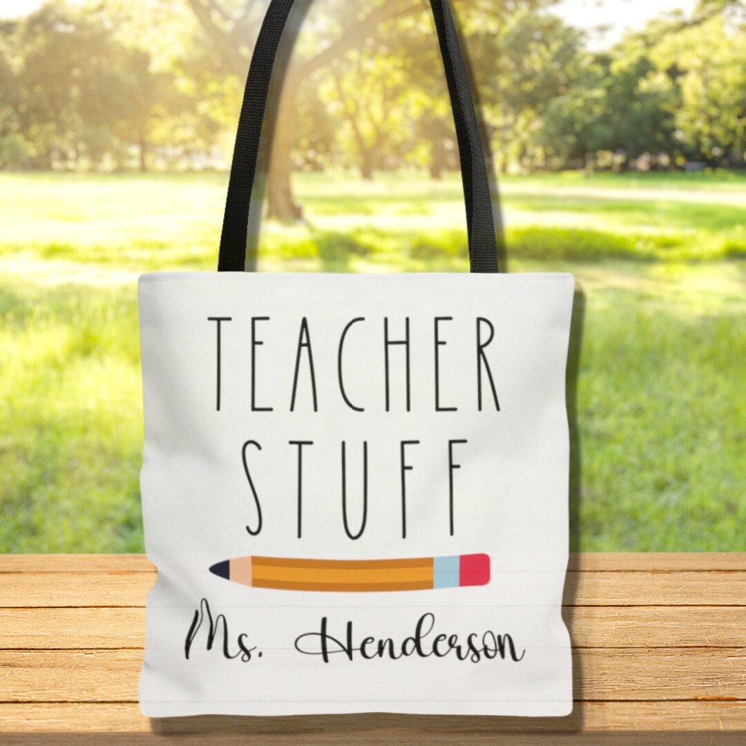 Customizable Teacher Tote Bag, Teacher Appreciation Gift, Teachers Gift ...