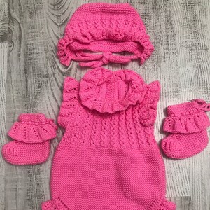 2pcs ropa de bebé tejida a mano % 100 algodón ropa de bebé y | Etsy México