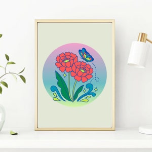 Digital Floral Print