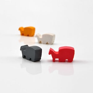 Horse & Wagon 23x13mm [3 colors] Wooden Token to Board Games