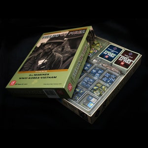 Fields of Fire 2 Organizer | Storage solution | Wargame organizer (15mm12c. + 2x15mm12c.NoLID + 8mm12c.NoLID + StandardUSA_10mm)