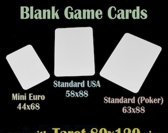 Blank Game Cards