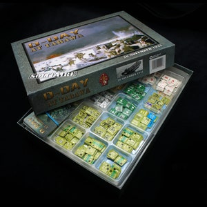 D-Day at Tarawa | Storage solution | Wargame organizer (15mm12c. + 15mm12c.NoLid)