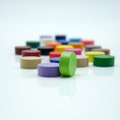 12mm Small DISC [30 colors] Wooden Token to Board Games