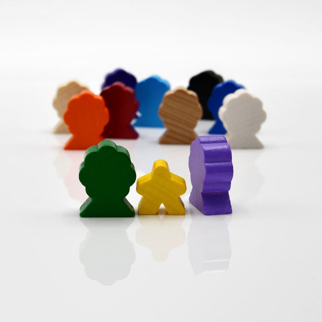 Bush / Tree 20x25mm [19 Colors] Wooden Token to Board Games - Etsy