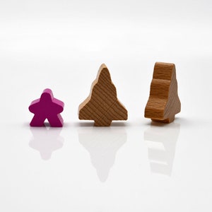 Space Shuttle 30x24x10mm Wooden token to board games/PnP
