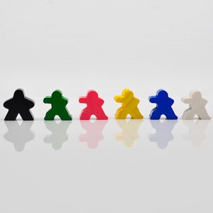 Ninja / Dancer 15x16mm [3 colors] Wooden token to board games
