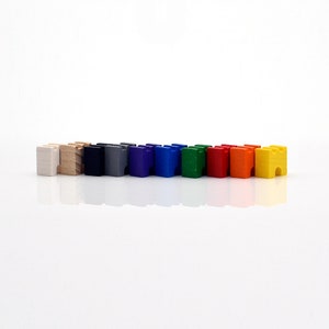 Tower Castle Turret Rook 16x16x10mm [18 Colors] Wooden Token to Board ...