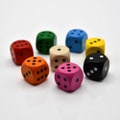 Solid Wooden Dice Size 16mm [13 colors]