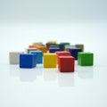 10mm CUBE [29 colors] 25/64 inch Wooden Token to Board Games