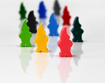 Gnome mini 9x19xmm [18 colors] Wooden Token to Board Games