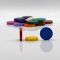 25x5mm Large DISC [21 colors] Wooden Token to Board Games