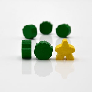 CABBAGE (Thick) 15x15mm Wooden token to board games