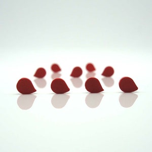 Ficha de Daño / Sangre / Herida 12 x 10 mm [6 colores] Ficha de Madera para Juegos de Mesa