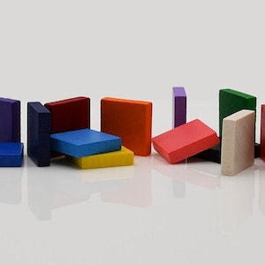 Wooden City Walls to Settlers Cities & Knights [30 colors] 21x21x5 squares to board games