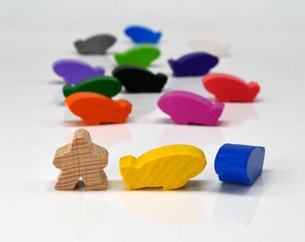 Airship 27x12mm [18 colors] Wooden Token to Board Games