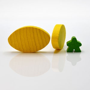 ELLIPSE 48x30x8mm wooden token to board games/PnP