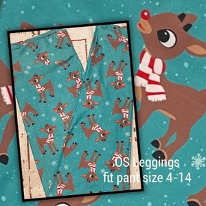 Rudolf Leggings Etsy
