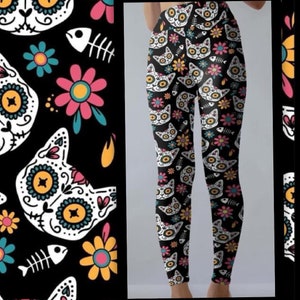Day of the dead leggings walmart cheap