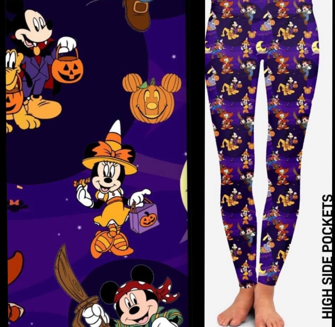 Discover Disney Halloween Party Costume trick or treat leggings