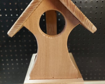 All Western Red Cedar - Open Sided Bird Feeder (136) -All our creations are Unique, ONE OF A KIND. Never make anything twice!