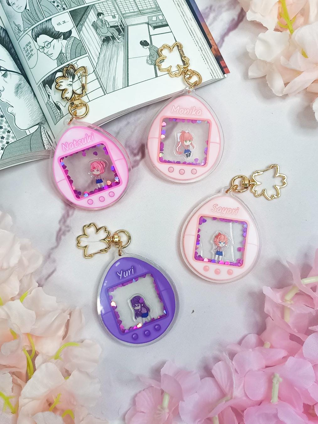 ドキドキ文芸部 キーチェーンセット Ddlc keychain - Etsy 日本
