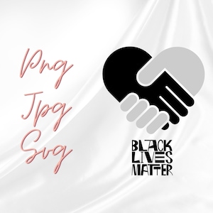 BLM Black Lives Matter Digital Art, Png Jpg Svg Files, Wall Art, Shirt Art, Mug Art, Download, Editable Sizes, Business Templates