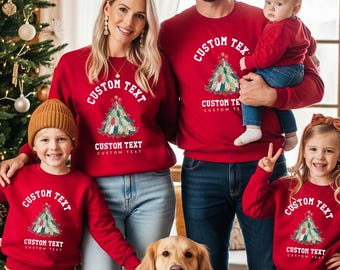 Customization Christmas family sweatshirt personalization tshirt Sweatshirt, family custom Sweatshirt, Christmas Gift, Holiday, family name