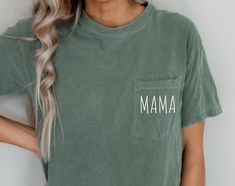♡様　購入専用ページ Mama Shirt, Comfort Colors Mama Shirt, Pocket Mama Shirt