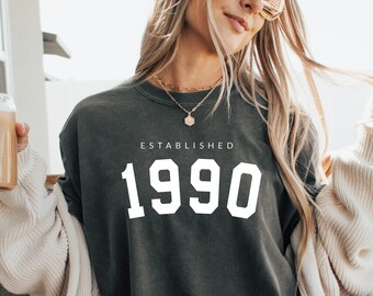 Comfort Colors Custom vintage Personalized Birth year Shirt | Personalized Tshirt Shirt, Special Gift For Her Him, Party Outfit birthday