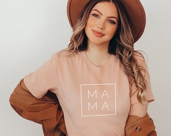Mama Shirt, Mom square Shirt, Mommy Shirt, Shirt For Mama, Cute Mom Shirt, Mother's Day Gift, Mom Life Shirt, Future Mama Shirt