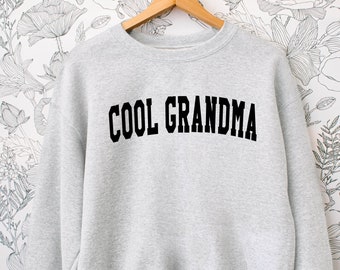 Cool Grandma Life Sweatshirt(Block) - Grandma Shirt -Unisex Fit Soft Cozy Sweatshirt Nana Life -Grandma Life - Winter Fall Sweatshirt