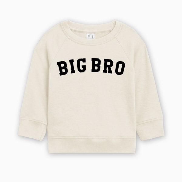 Big bro (Block 2) Organic Toddler Pullover |  Bubba Toddler Crewneck Pullover, Matching mama and baby Sweatshirt, Toddler Pullover