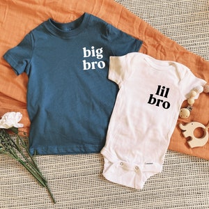 Big bro, Big sis, Lil bro Shirt | Pregnancy Announcement, Baby announcement, Matching Sibling Shirts, gift for mom