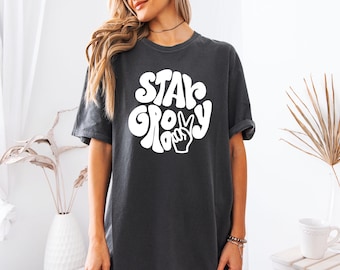 Comfort Colors Stay Groovy Shirt, Stay Groovy Tshirt, Groovy Tee, Groovy Birthday Party Outfit, Stay Groovy Tee, Hippie Shirt, Groovy Party