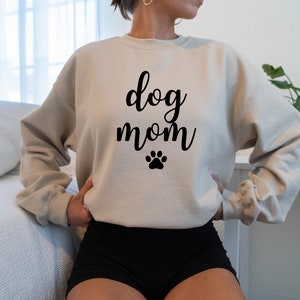 Dog Mom Sweatshirt (with Paw) | Dog Mama Sweatshirt , Dog Mom Gift, Dog Mom Sweatshirt , Dog Mom Tee, Dog Mom Shirt for Women