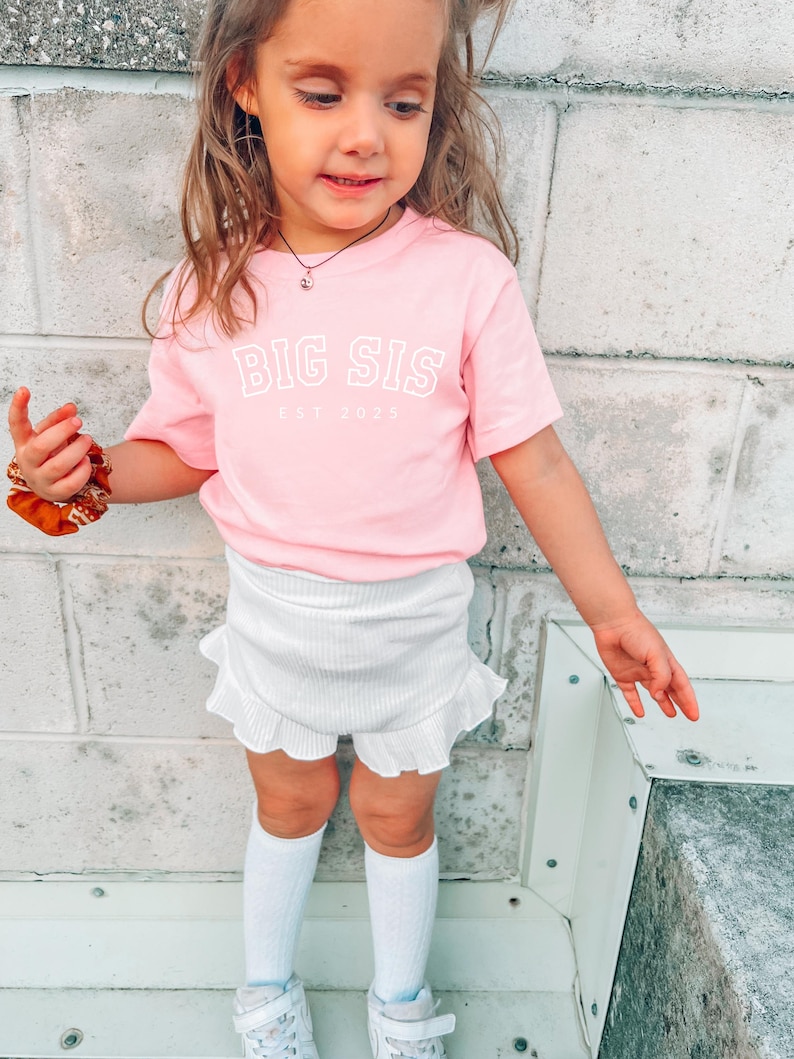 Big Sister To Be, Big Sister Announcement, Big Sister Shirt, Pregnancy Reveal Shirt, Big Sister Shirt, Sister Shirt bild 2