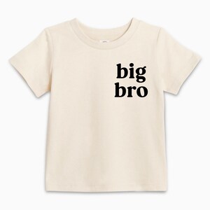 Organic Cotton Big Brother Kids Shirt, Big Bro Shirt, Big Brother Gift, Sibling Shirt, Pregnancy Announcement, Promoted To Big Brother